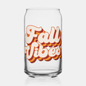 Retro Herfst Vibes Blikvorm Glas (Voorkant)