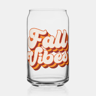 Retro Herfst Vibes Blikvorm Glas
