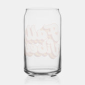 Retro Herfst Vibes Blikvorm Glas (Achterkant)