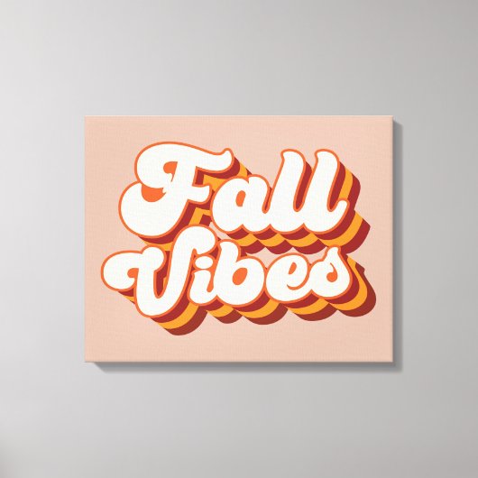 Retro Herfst Vibes Canvas Afdruk (Voorkant)