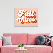 Retro Herfst Vibes Canvas Afdruk (Insitu (Woonkamer))
