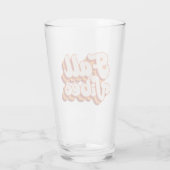 Retro Herfst Vibes Glas (Achterkant)