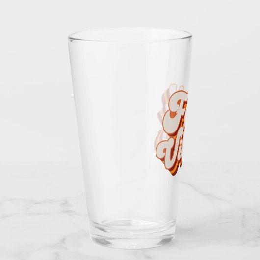 Retro Herfst Vibes Glas (Rechts)