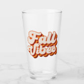 Retro Herfst Vibes Glas (Voorkant)