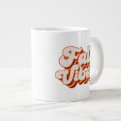 Retro Herfst Vibes Grote Koffiekop (Voorkant rechts)