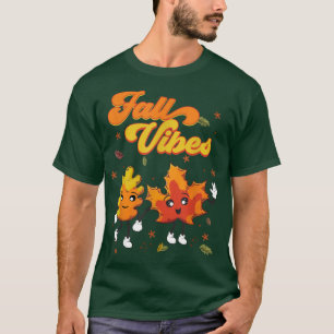 Retro Herfst Vibes Happy Herfst Yall Autumn Thanks T-shirt