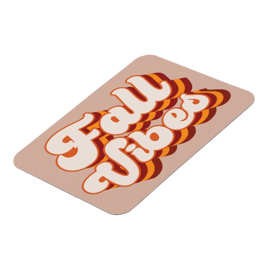 Retro Herfst Vibes Magneet (Linkerzijde)