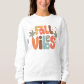 Retro Herfst Vibes Modern Floral Trui (Voorkant)