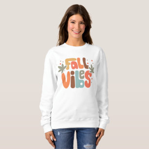 Retro Herfst Vibes Modern Floral Trui