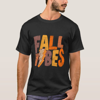 Retro Herfst Vibes Pompoen Seizoen Herfst Mannen V T-shirt