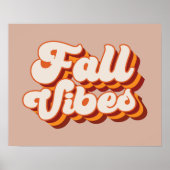 Retro Herfst Vibes Poster (Voorkant)