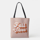 Retro Herfst Vibes Tote Bag (Achterkant)