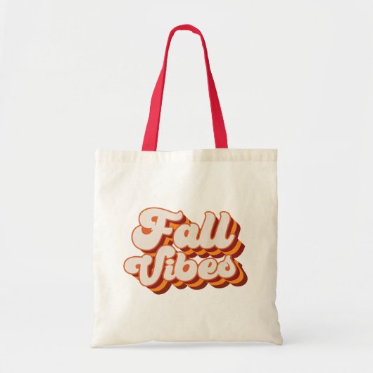 Retro Herfst Vibes Tote Bag (Voorkant)