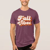 Retro Herfst Vibes Tri-Blend Shirt (Voorkant)