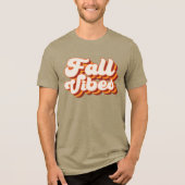 Retro Herfst Vibes Tri-Blend Shirt (Voorkant)
