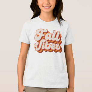 Retro Herfst Vibes Tri-Blend Shirt