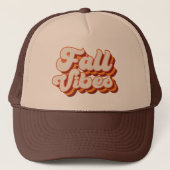 Retro Herfst Vibes Trucker Pet (Voorkant)