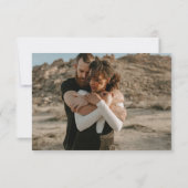 Retro herfst waterverf foto QR bruiloft RSVP (Achterkant)