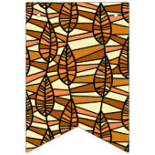 Retro herfstbanner vlaggetjes (Derde vlag)