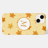 Retro herfstbladpatroon Case-Mate iPhone case (Achterkant (horizontaal))