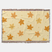 Retro  herfstbladpatroon deken (Voorkant)