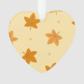Retro  herfstbladpatroon ornament (voorkant)