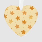 Retro  herfstbladpatroon ornament (achterkant)