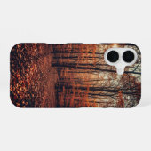 Retro herfstbos iPhone 16 hoesje (Achterkant horizontaal)