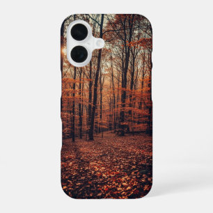 Retro herfstbos iPhone 16 hoesje