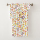 Retro Herfstcirkels Bad Handdoek (Insitu)