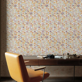 Retro Herfstcirkels Behang