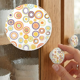 Retro Herfstkringen Keramische Knop
