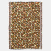 Retro herfstworp deken (Voorkant Verticaal)