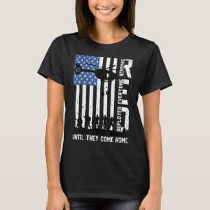Retro Herinner Iedere Veteraan Amerikaanse Vlag In T-shirt
