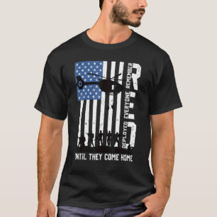 Retro herinnert zich iedereen Veteraan Amerikaanse T-shirt