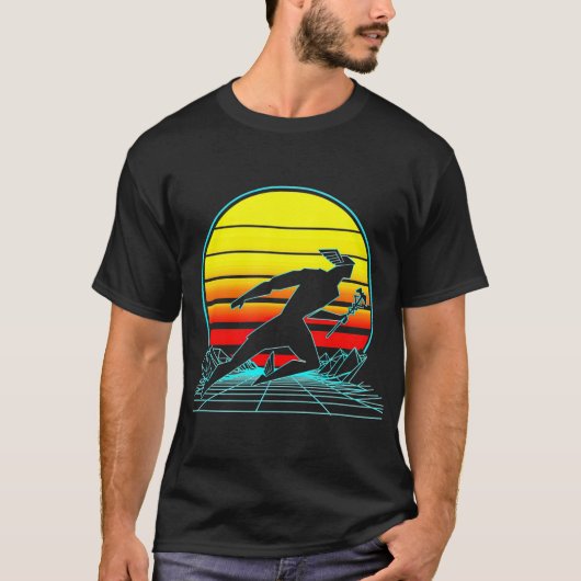 Retro Hermes God Vaporwave T-shirt (Voorkant)