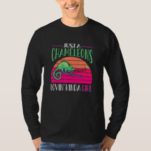 Retro Herpetoloog Hagedis Reptiel Kameleon T-shirt