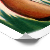 Retro  hert Holiday Valentijn poster (Hoek)