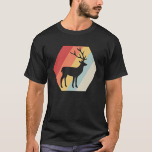 Retro Herten Jager Bos Jacht Herten T-shirt
