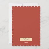 Retro Herten Scandinavische Stijl Feestdagenkaart (Achterkant)