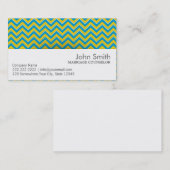 Retro het Adviseren van het Huwelijk van de Zigzag Visitekaartje (Voorkant / Achterkant)