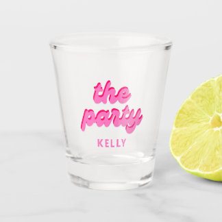 Retro 'Het Feest' Bruidsmeisjesfeest Favor  Shot Glas
