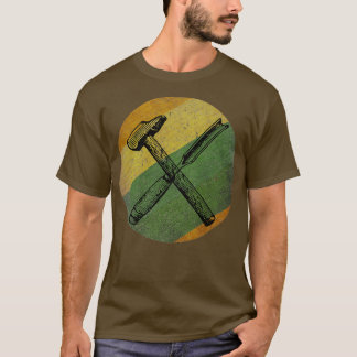 retro  het hulpmiddelWoodworking van het Chisel va T-shirt