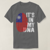 Retro het in mijn DNA Taiwan vingerafdrukTaiwanese T-shirt (Design voorkant)