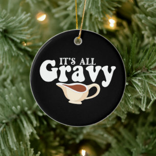 Retro Het is allemaal jus schat Retro herfst Thank Keramisch Ornament