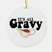 Retro Het is allemaal jus schat Retro herfst Thank Keramisch Ornament (Voorkant)