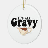 Retro Het is allemaal jus schat Retro herfst Thank Keramisch Ornament (Links)