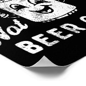 Retro Het Is Een Blikje Bier Niet Bier Cant Grappi Poster (Hoek)