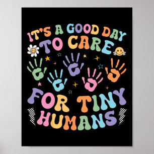 Retro Het Is Een Goede Dag Om Voor Kleine Mensen T Poster