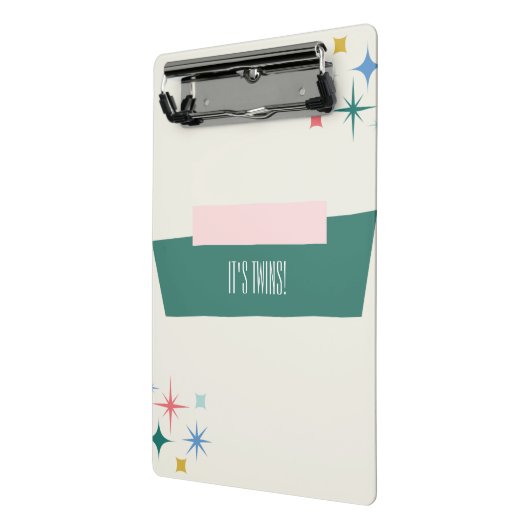 Retro Het is een tweeling Mini Klembord (Angled2)